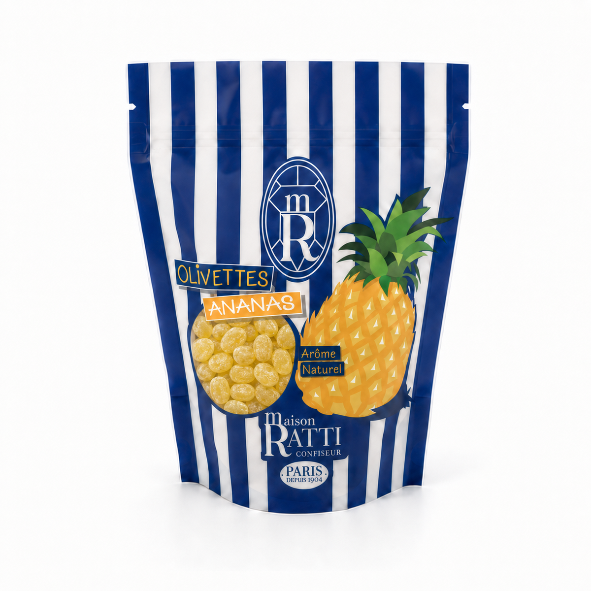 Olivette ananas de Maison Ratti, vue de face