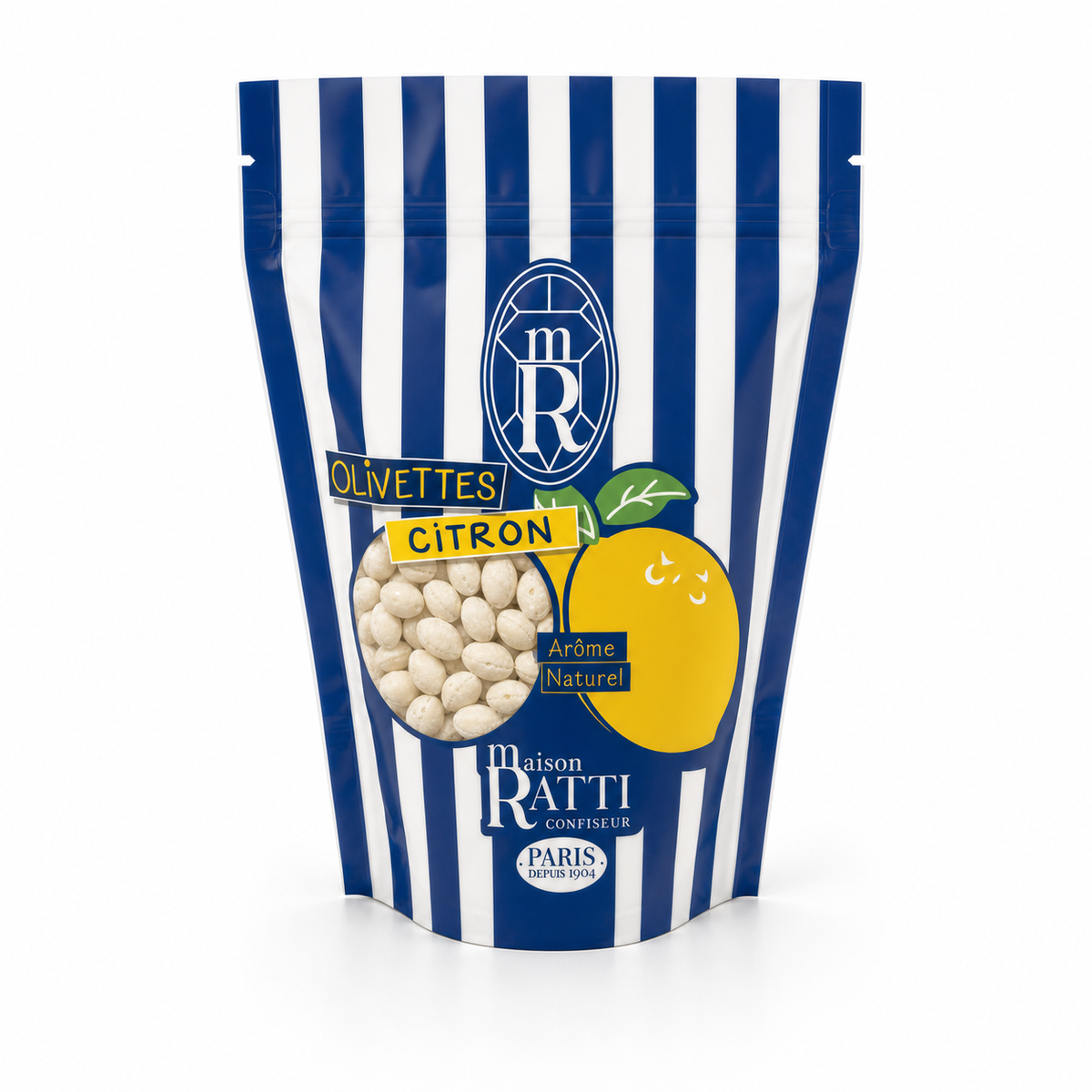 Olivette citron de Maison Ratti, vue de face