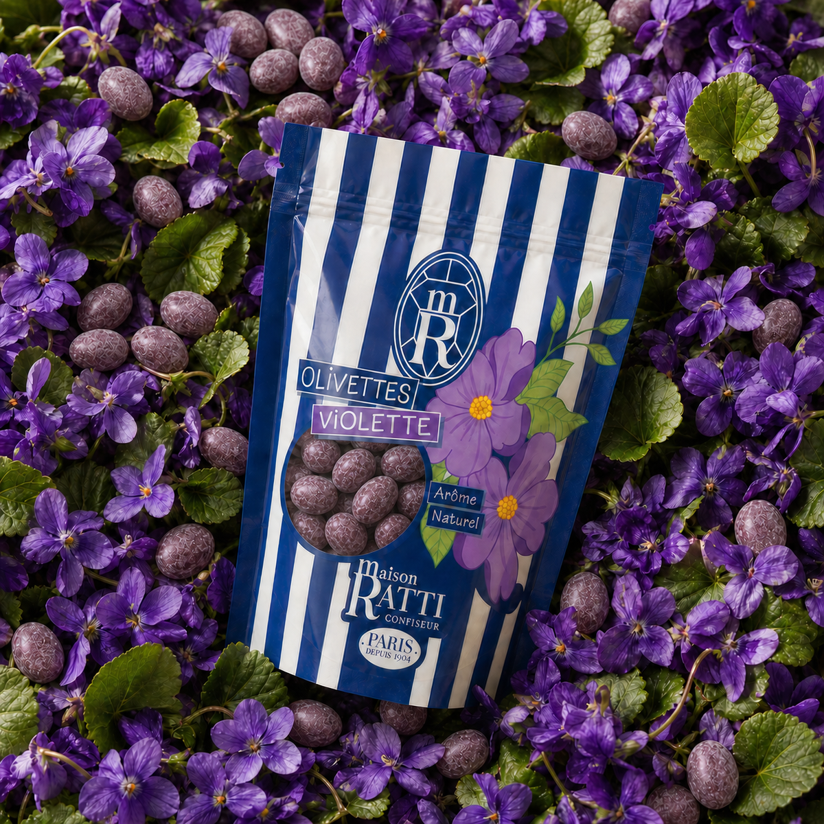 Olivette violette de Maison Ratti, avec ses ingrédients