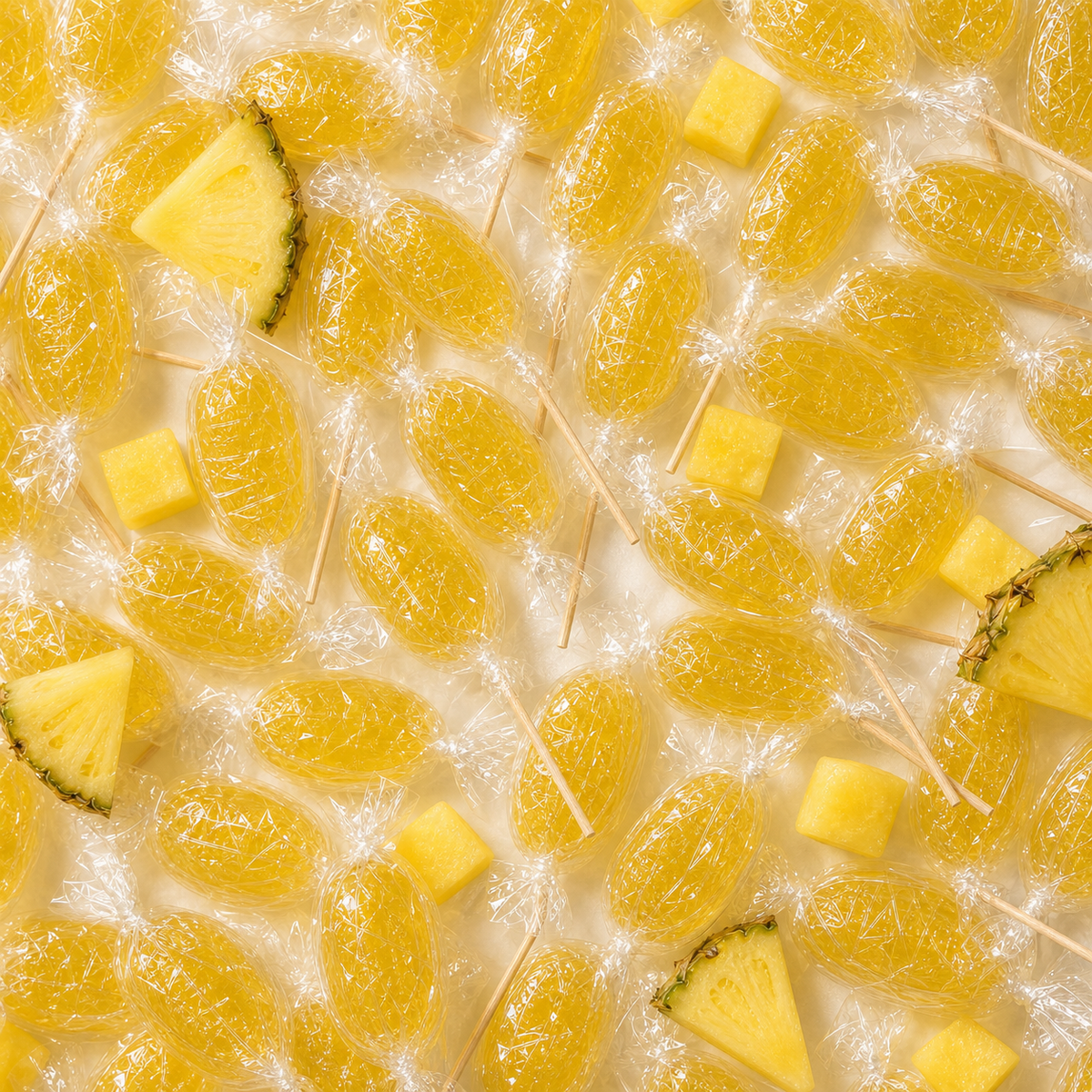 Sucette ananas de Maison Ratti, avec ses ingrédients