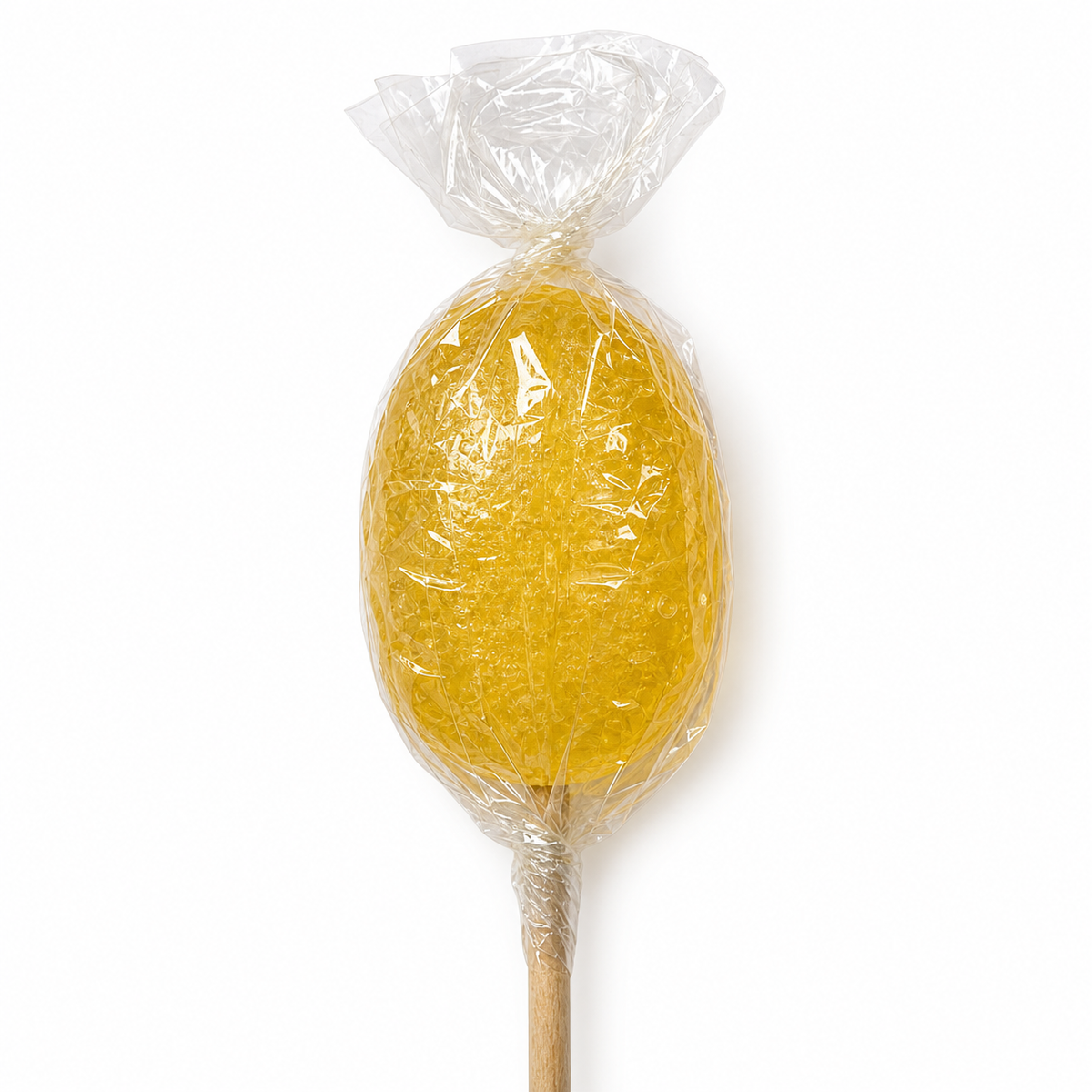 Sucette ananas de Maison Ratti, gros plan sur la fenêtre du sachet
