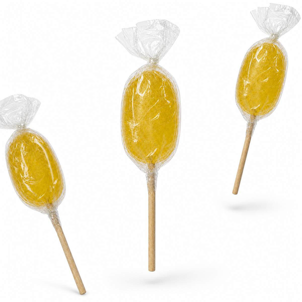 Sucette citron de Maison Ratti, sachets en scène
