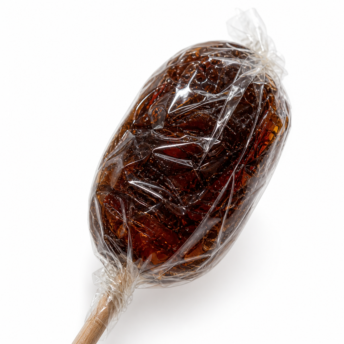 Sucette cola de Maison Ratti, gros plan sur la fenêtre du sachet